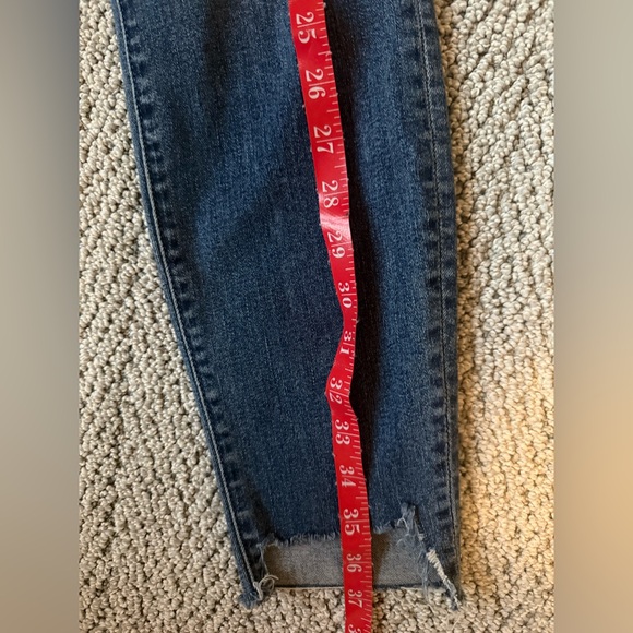 Mother Jeans The Looker Ankle Fray Jeans Size 29 Medium Wash Mid Rise - Picture 13 of 13